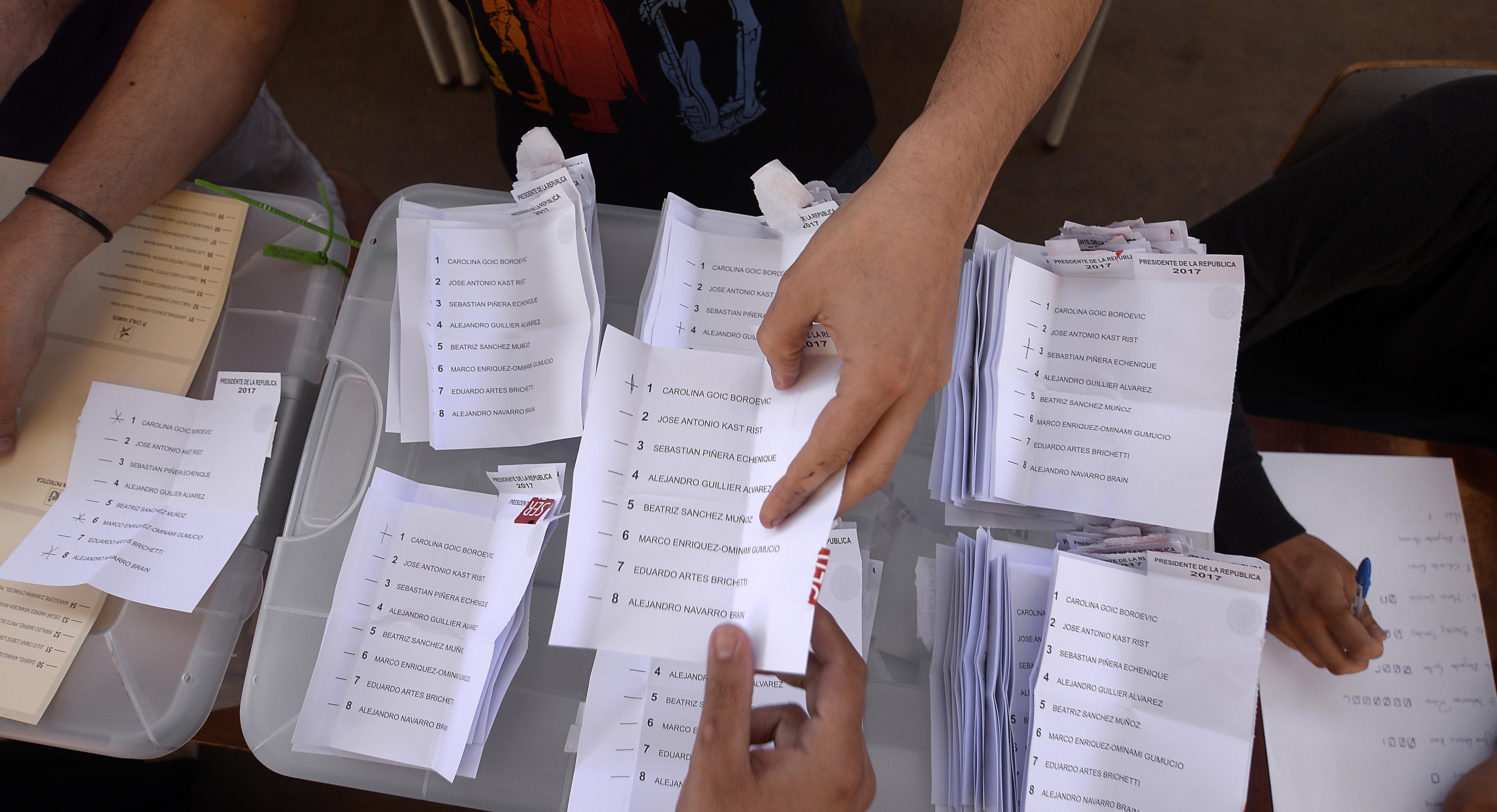 19 Noviembre 2017 / VALPARAISO Conteo de Votos de los candidatos