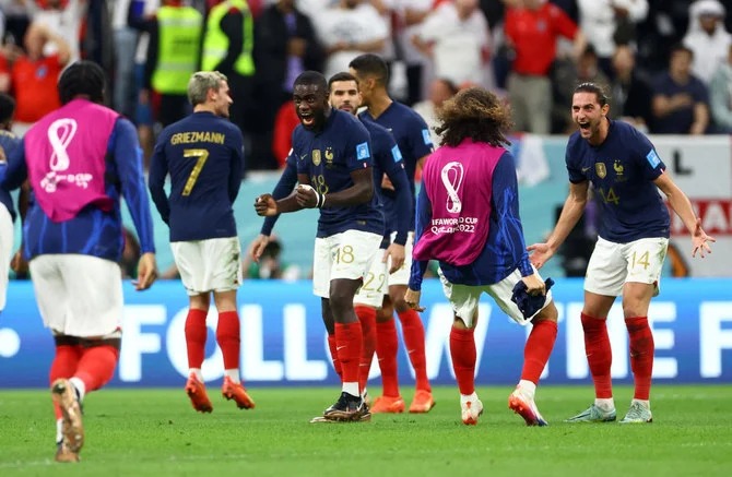 Francia celebrando su paso a las semifinales