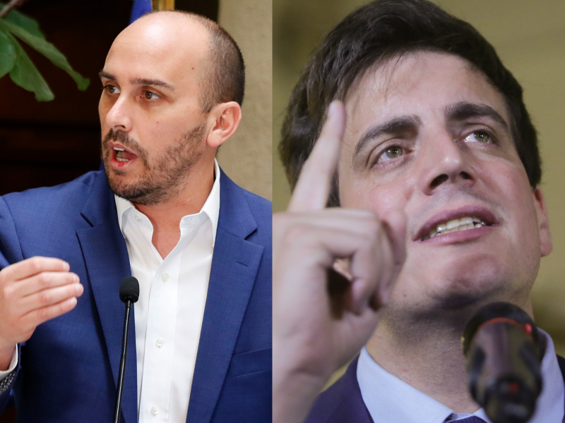Agencia Uno - Diputados Andrés Longton y Diego Schalper