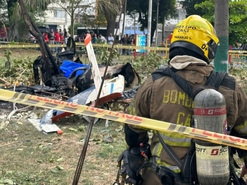 Fatal accidente aéreo en Cali, Colombia