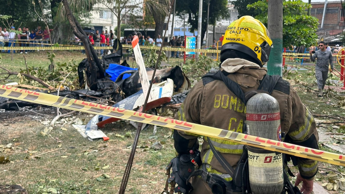 Fatal accidente aéreo en Cali, Colombia