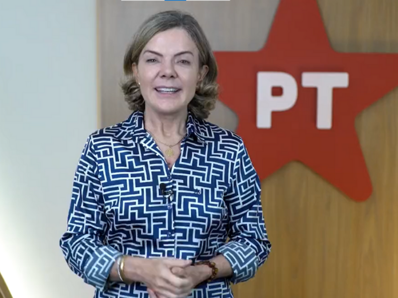 Presidenta del Partido de los Trabajadores (PT) de Brasil.
