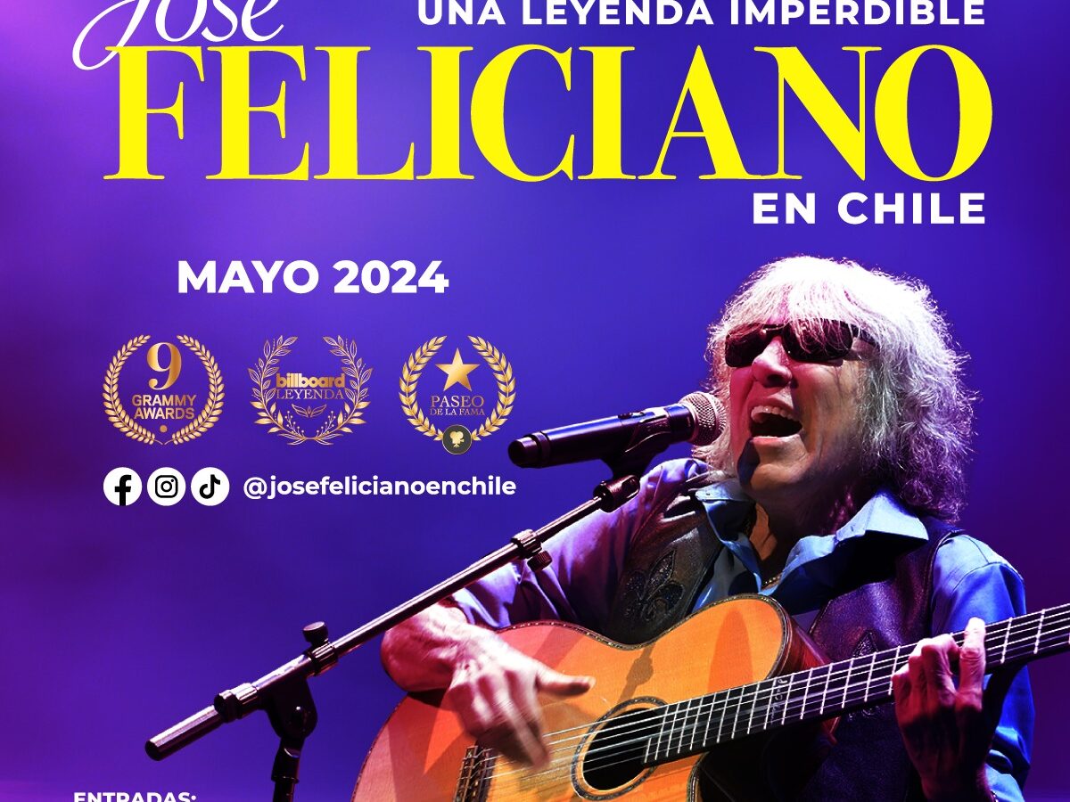 José Feliciano, la leyenda de la música latina vuelve a Chile 