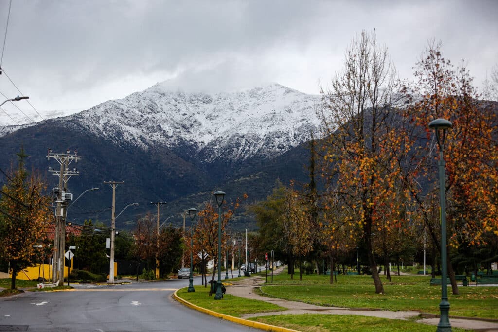 Cordillera de Los Andes este viernes 14 de junio.