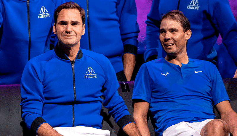 Federer y Nadal en la Laver Cup.
