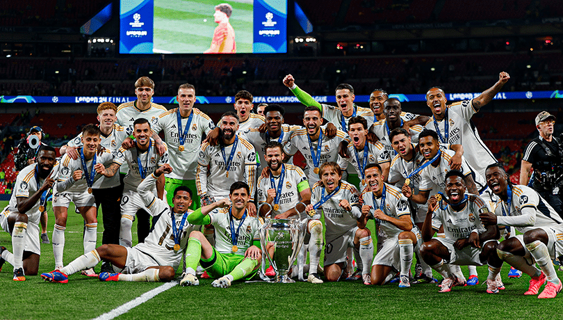Real Madrid cuando ganó la 15° Champions League de su historia.